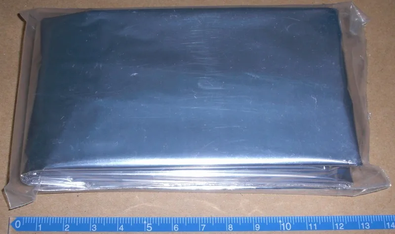 Packaged emergency foil thermal blanket