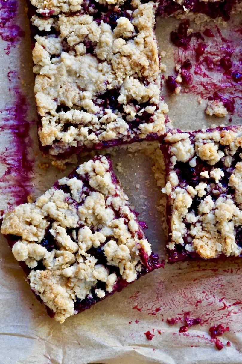 Blackberry Oat Bars (Gluten-Free)