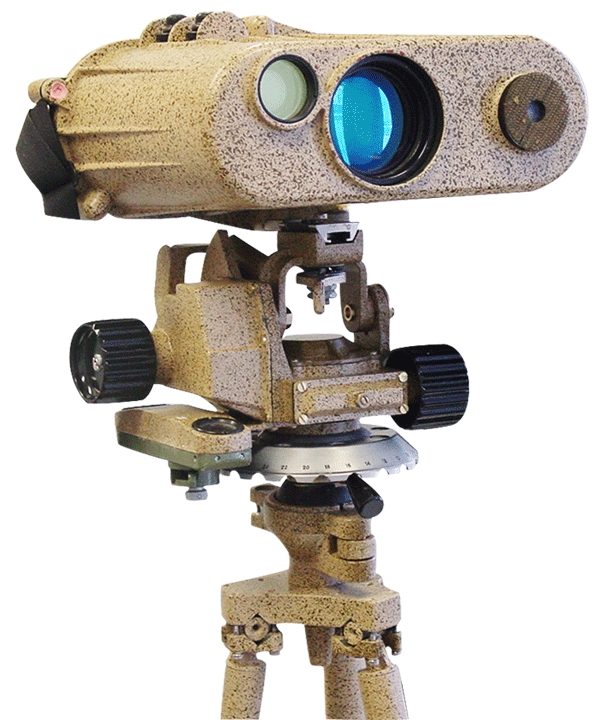 Laser rangefinder used to confirm distance