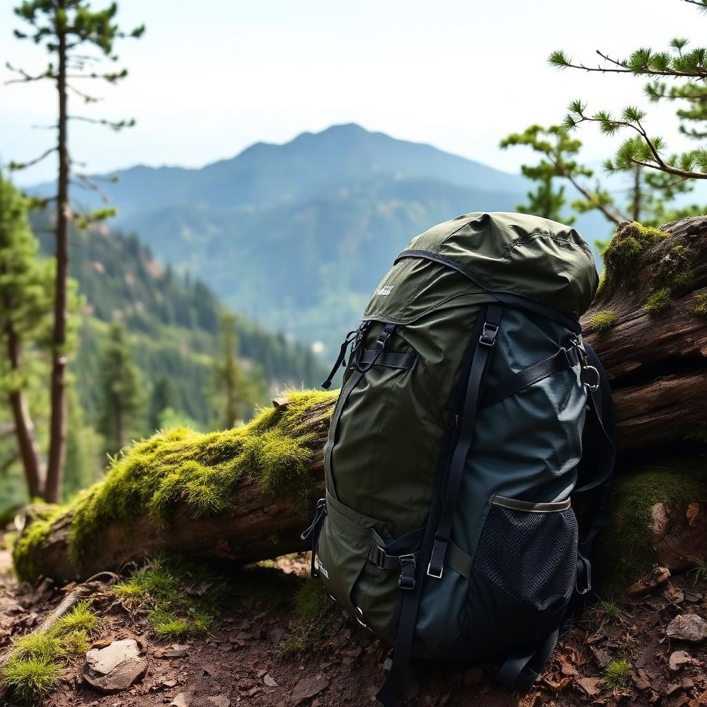 Multi-day backpack packed for a backcountry route