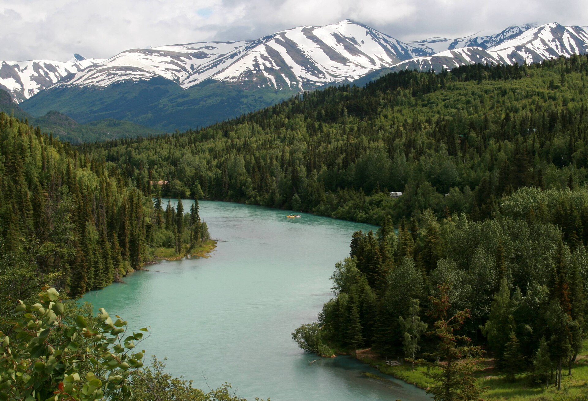 Kenai River on the Kenai Peninsula, Alaska