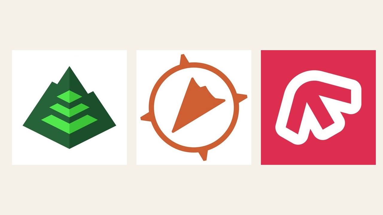 Top 10 Backpacking Apps: product photos of the top three picks