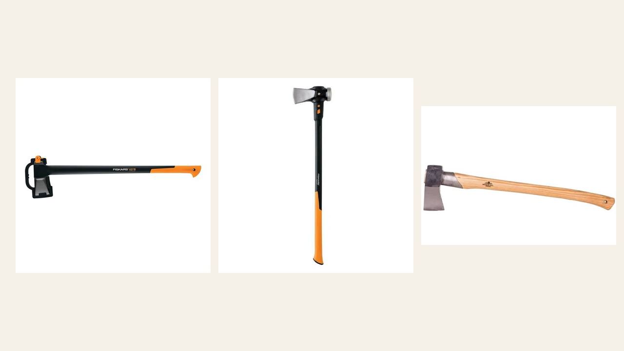 Top 10 Splitting Axes and Mauls for Firewood: product photos of the top three picks