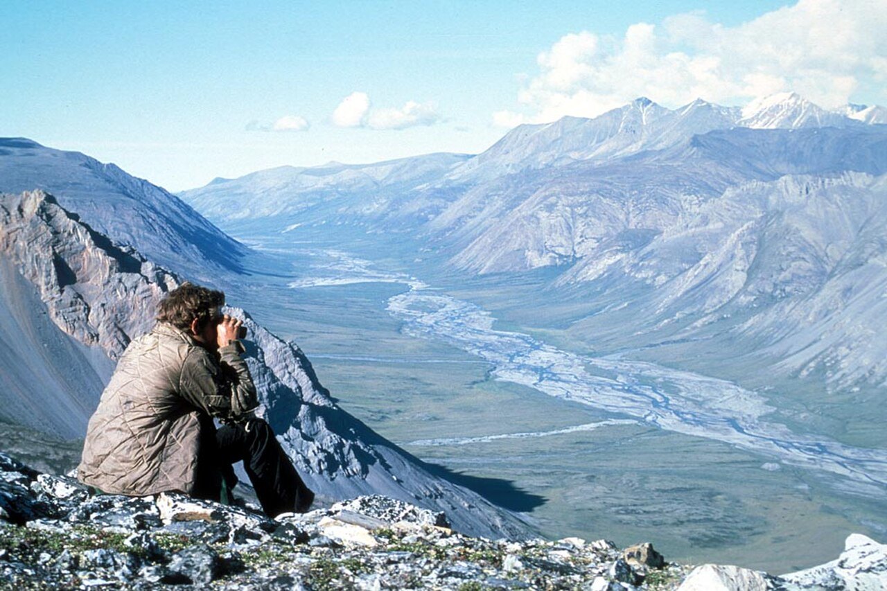 A remote braided river crossing Alaska wilderness