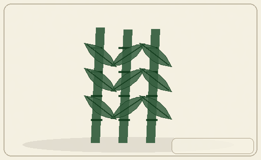 Stylized form diagram for Asian bamboos