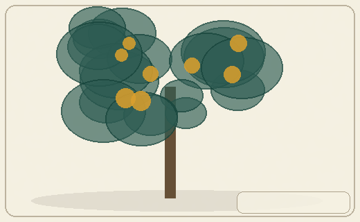 Stylized form diagram for Kapok / ceiba