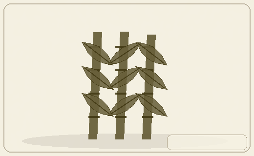 Stylized form diagram for Guadua bamboo
