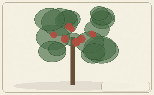 Stylized form diagram for African pear / safou