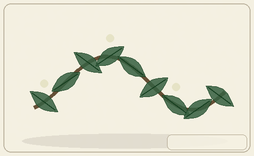 Stylized form diagram for Toxic Strychnos vines and trees