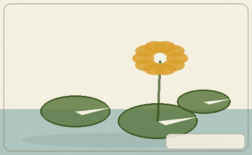 Stylized form diagram for Temperate water lilies